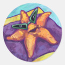 Search for round starfish stickers Orange