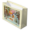 Search for winter scene gift bags Deer