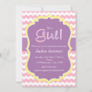 Search for chevron baby shower invitations Girls