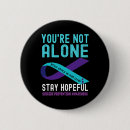 Search for suicide prevention awareness ribbon badges Support