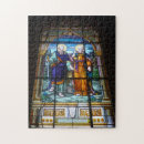 Search for stained glass windows puzzles Jesus
