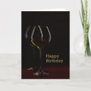 Search for wine birthday cards Black