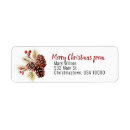 Search for editable return address labels Rustic