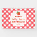 Search for strawberry banners Baby shower