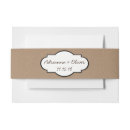 Search for kraft paper invitation belly bands Rustic