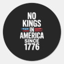 Search for clean stickers No kings in america