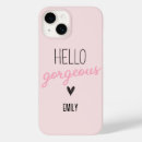 Search for hello quote iphone cases Pink