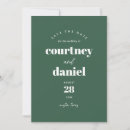 Search for green save the dates Modern