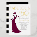 Search for gold and white 50th birthday invitations Stripes