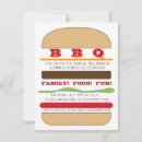 Search for hamburger party invitations Barbecue