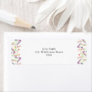 Search for wildflower return address labels Watercolor