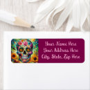 Search for sugar return address labels Skull