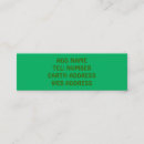 Search for dark green business cards Emerald