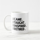 Search for teacher retirement mugs Typography