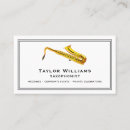 Search for saxophone business cards Music lessons
