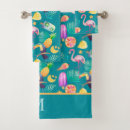 Search for pink flamingo bath towels Teal