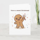 Search for cute gingerbread man christmas cards Kawaii