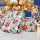 Search for christmas poinsettia wrapping paper Watercolor