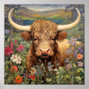 Search for highland cow art Floral