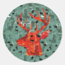 Search for deer head stickers Reindeer