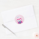 Search for pink owl baby shower stickers For kids