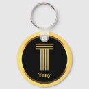 Search for letter t key rings Monogrammed