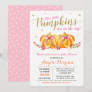 Search for twin pumpkin baby shower invitations Gold