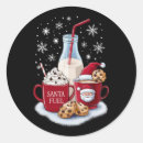 Search for no milk stickers Santa