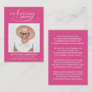 Search for in loving memory business cards Simple