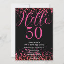 Search for hot pink 50th birthday invitations 50 year old