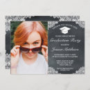 Search for lace graduation invitations Chalkboard