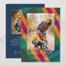 Search for two sided seasonal cards Merry and bright
