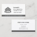 Search for plumbing business cards Professional