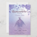 Search for unique purple quinceanera invitations Princess
