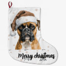 Search for boxer dog christmas stockings Xmas