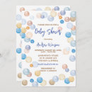 Search for polka dot baby shower invitations Blue