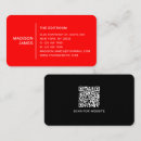 Search for black red business cards Modern