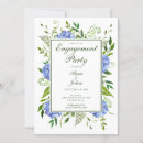 Search for hydrangea engagement party invitations Watercolor