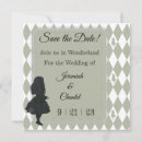 Search for alice in wonderland save date invitations Elegant