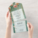 Search for peach teal wedding invitations Chic