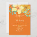 Search for orange floral wedding invitations Yellow