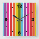 Search for bright colors clocks Stripes
