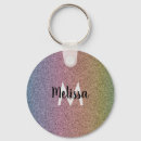 Search for glitter key rings Monogrammed