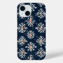 Search for snowflakes pattern iphone cases White