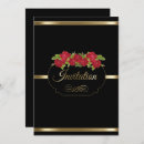 Search for black tie event birthday invitations Black and gold