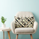 Search for black white tan cushions Plaid