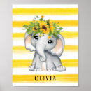 Search for elephant decor nursery posters Girl