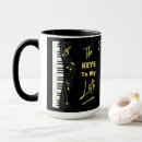 Search for keyboard player mugs Piano keys