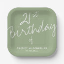 Search for 21st birthday plates Minimalist