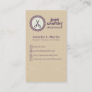 Search for arts and crafts business cards Crafter
